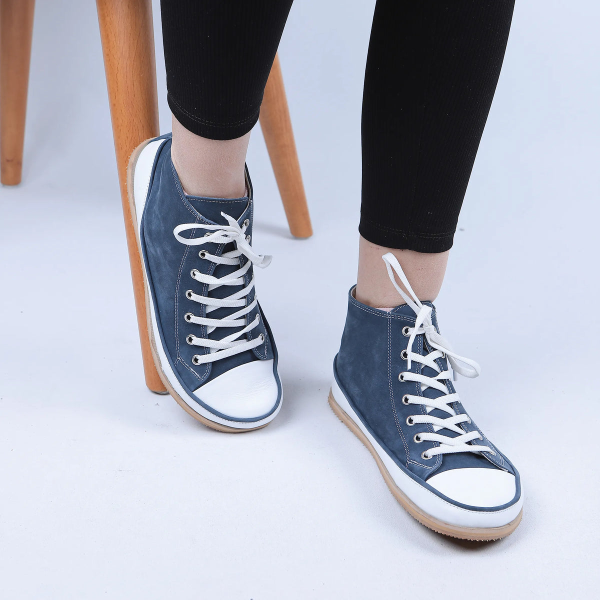Nubuck Barefoot Long Boots Converse Shoes – Eva Outsole – Jeans