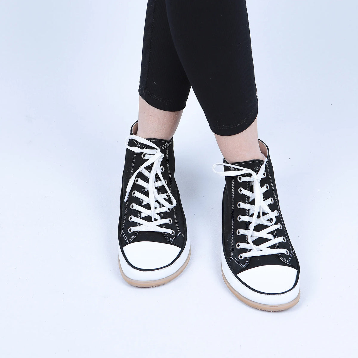 Nubuck Barefoot Long Boots Converse Shoes – Eva Outsole – Black