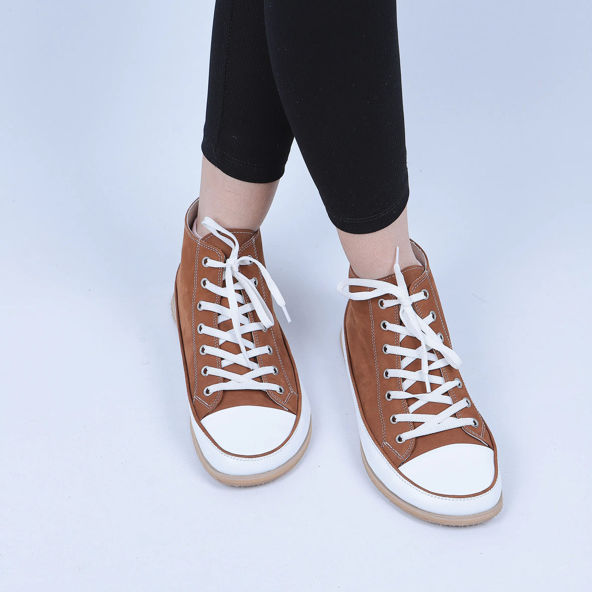 Nubuck Barefoot Long Boots Converse Shoes – Eva Outsole – Tan