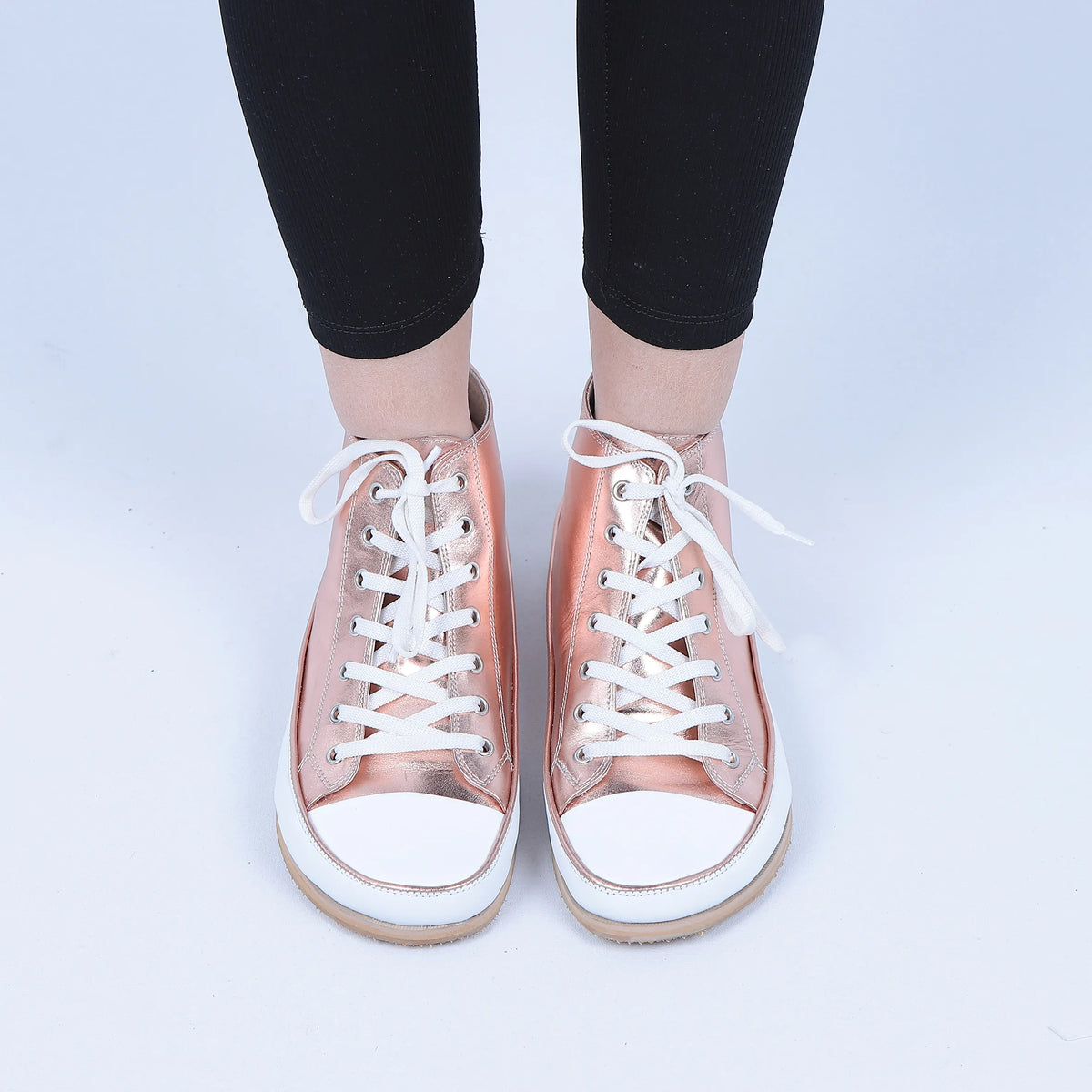 Bright Barefoot Long Boots Converse Shoes – Eva Outsole – Rose
