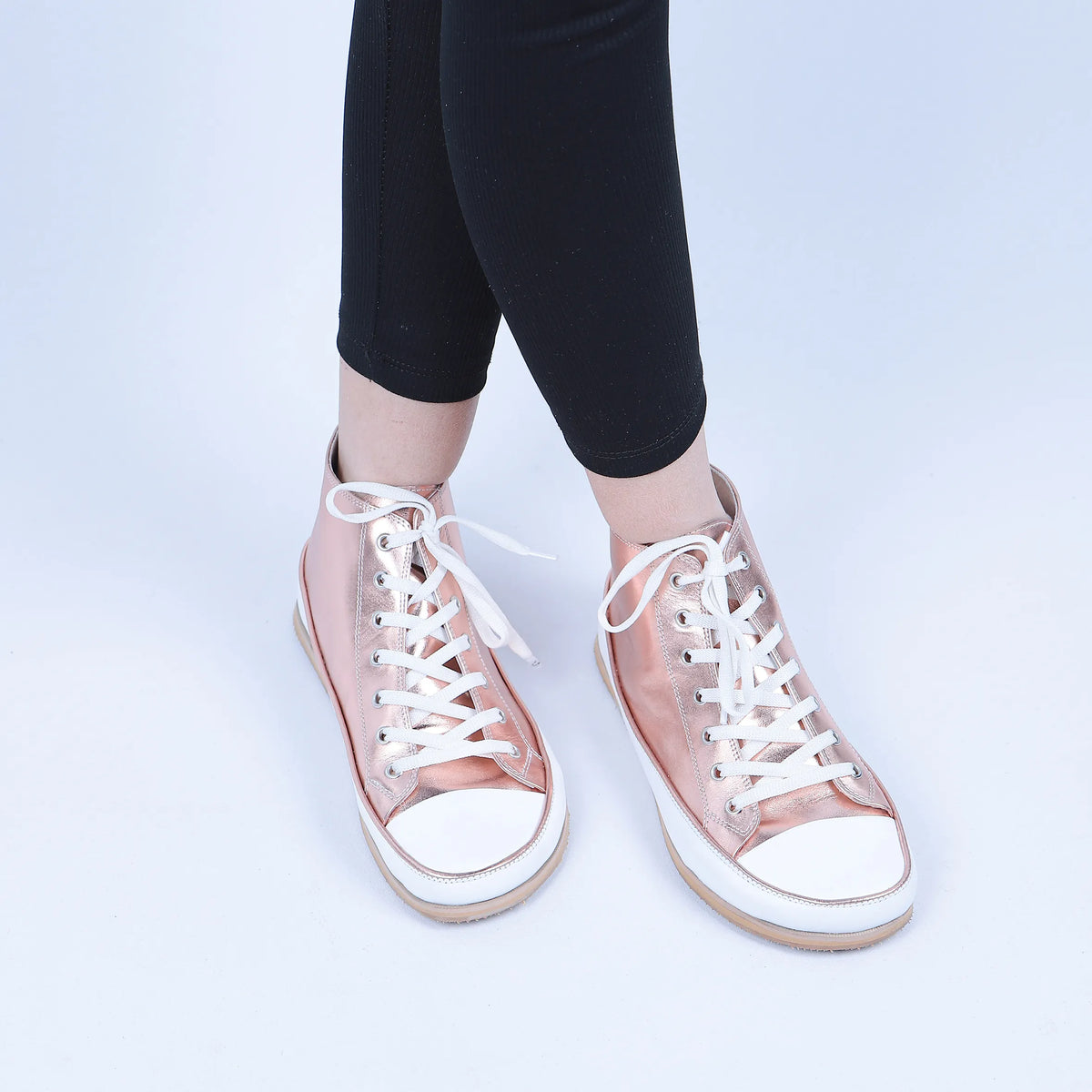 Bright Barefoot Long Boots Converse Shoes – Eva Outsole – Rose