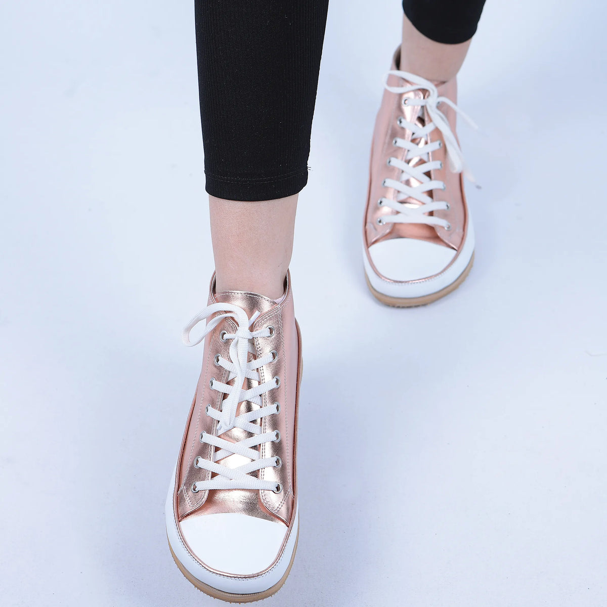 Bright Barefoot Long Boots Converse Shoes – Eva Outsole – Rose