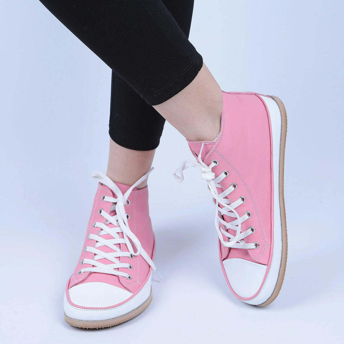 Smooth Barefoot Long Boots Converse Shoes – Eva Outsole – Pink