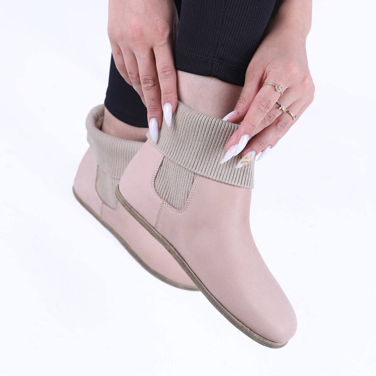Crazy Barefoot Socks Chelsea Shoes – Classic Sole — Leather Sole – Undyed Crust