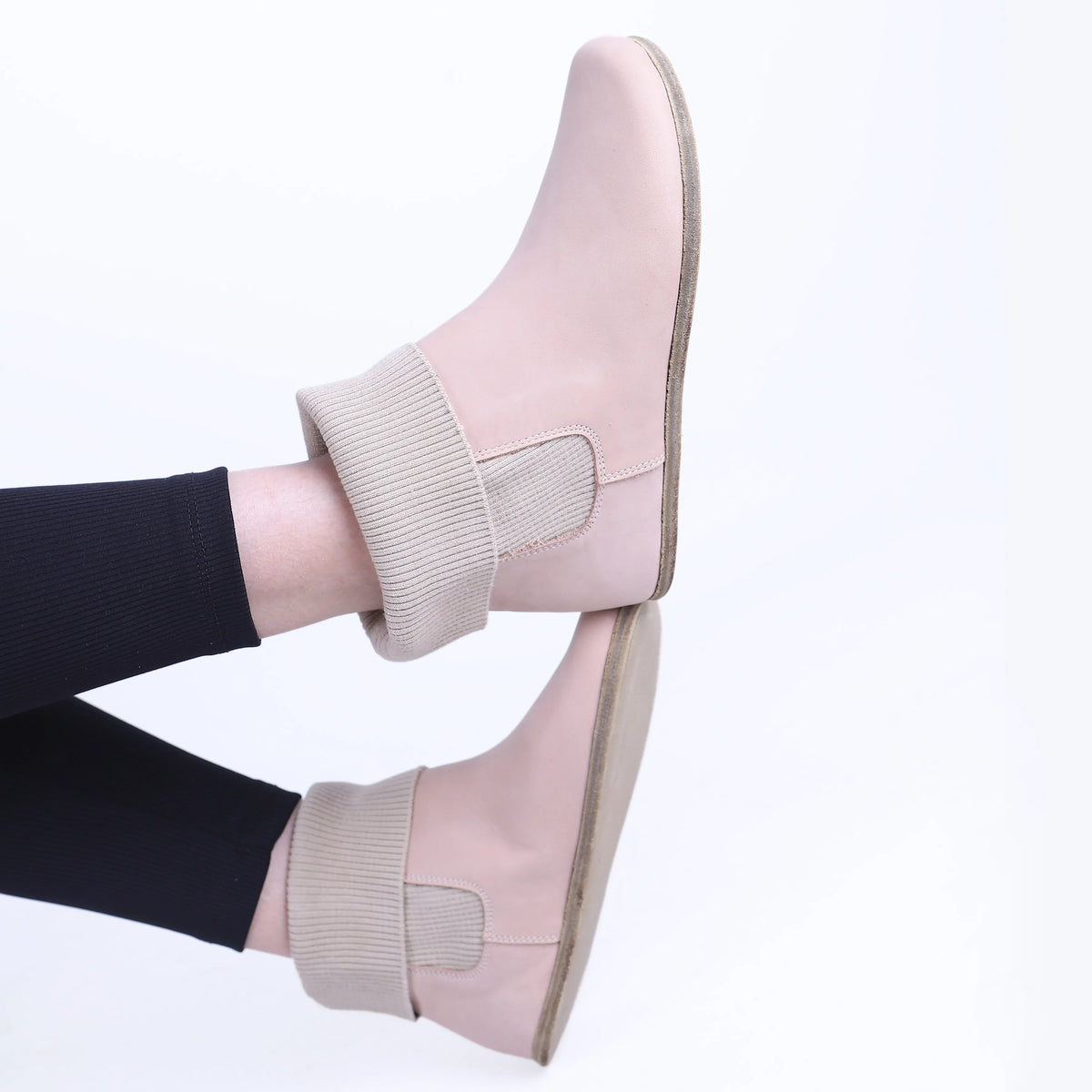 Crazy Barefoot Socks Chelsea Shoes – Classic Sole — Leather Sole – Undyed Crust