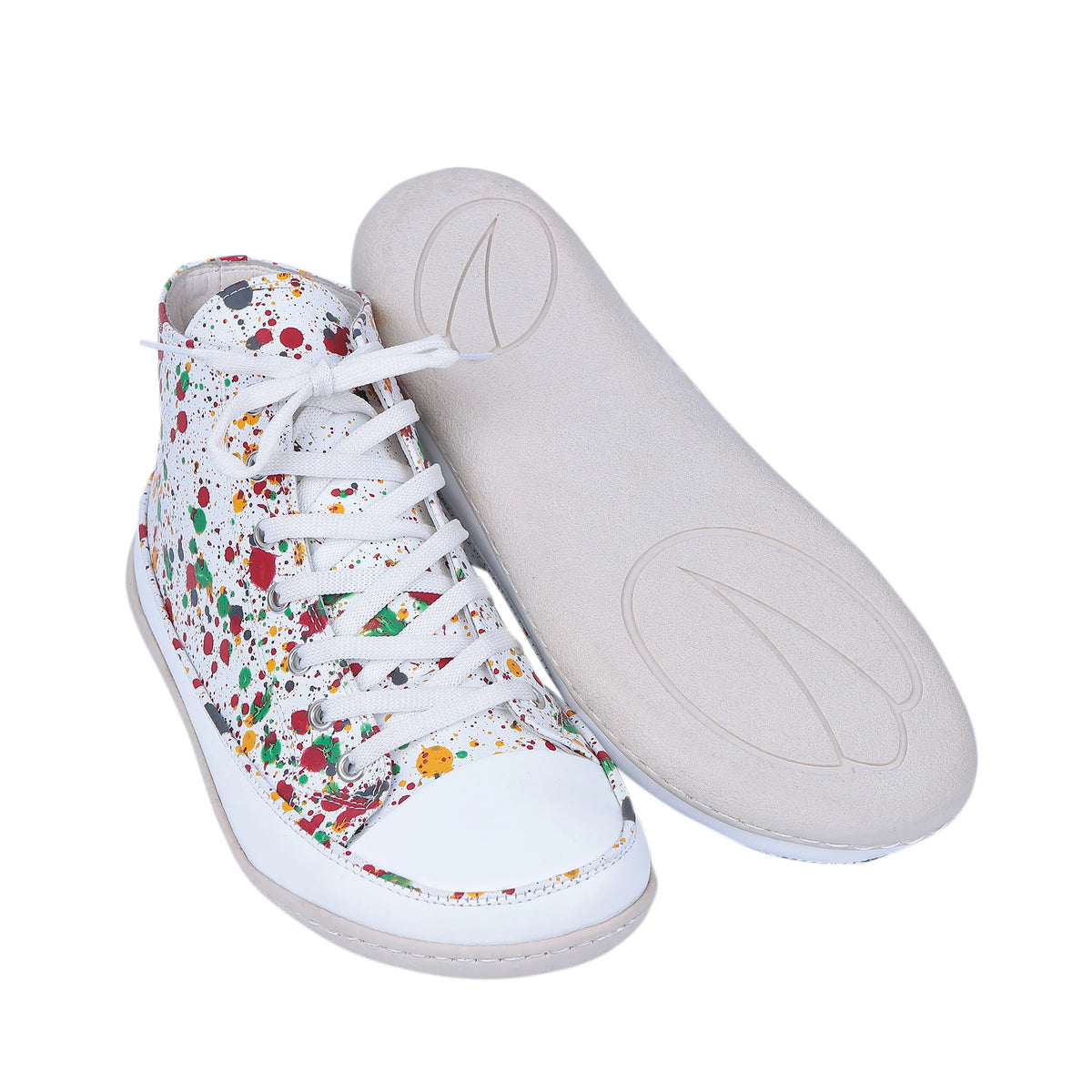 Splanter Barefoot Long Boots Converse Shoes – 6mm Rubber Sole – White