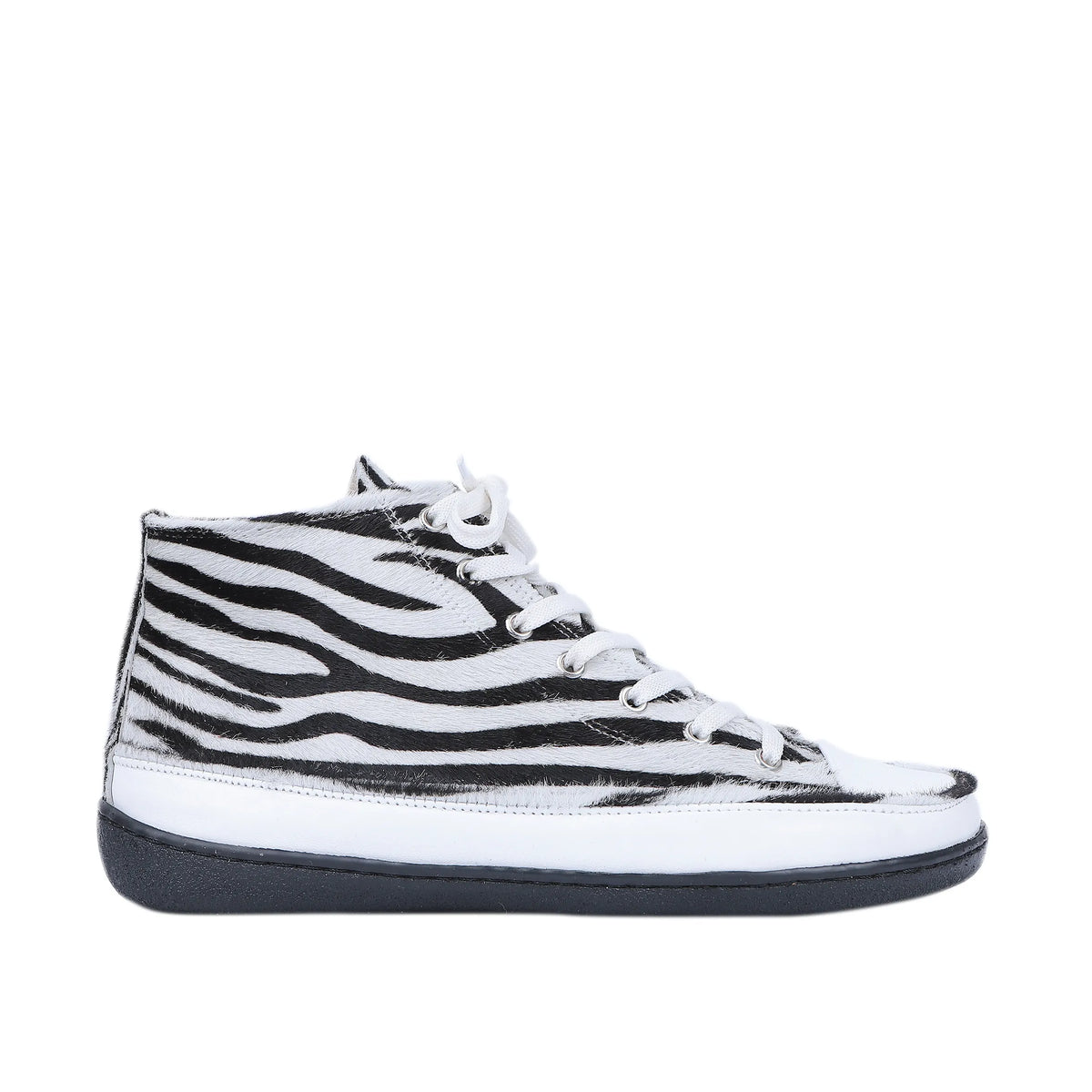 Hair Barefoot Long Boots Converse Shoes – 6mm Rubber Sole – Zebra