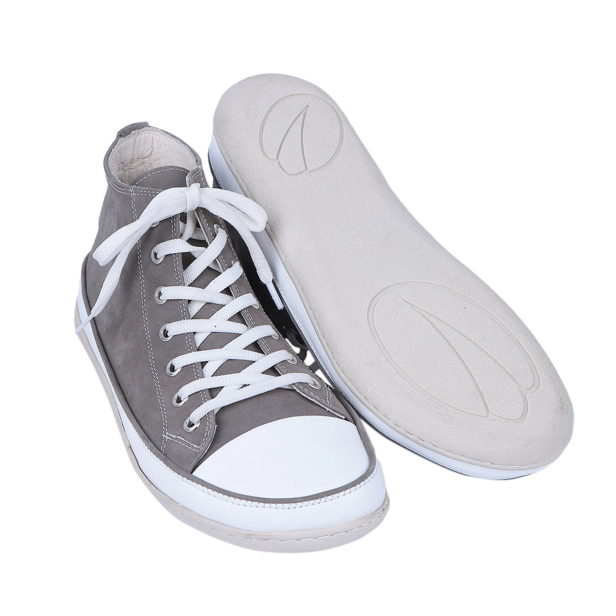 Nubuck Barefoot Long Boots Converse Shoes – 6mm Rubber Sole – Gray