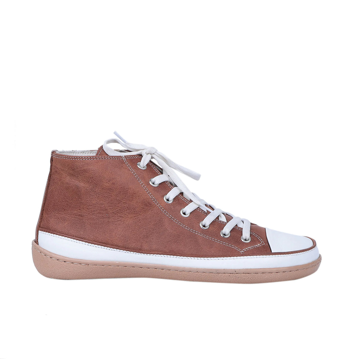 Crazy Barefoot Long Boots Converse Shoes – 6mm Rubber Sole – Brown