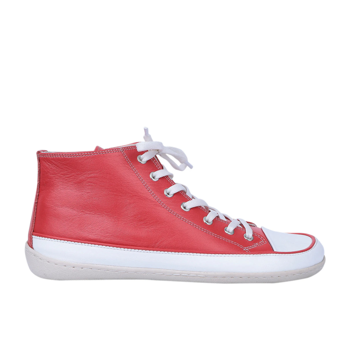 Smooth Barefoot Long Boots Converse Shoes – 6mm Rubber Sole – Red
