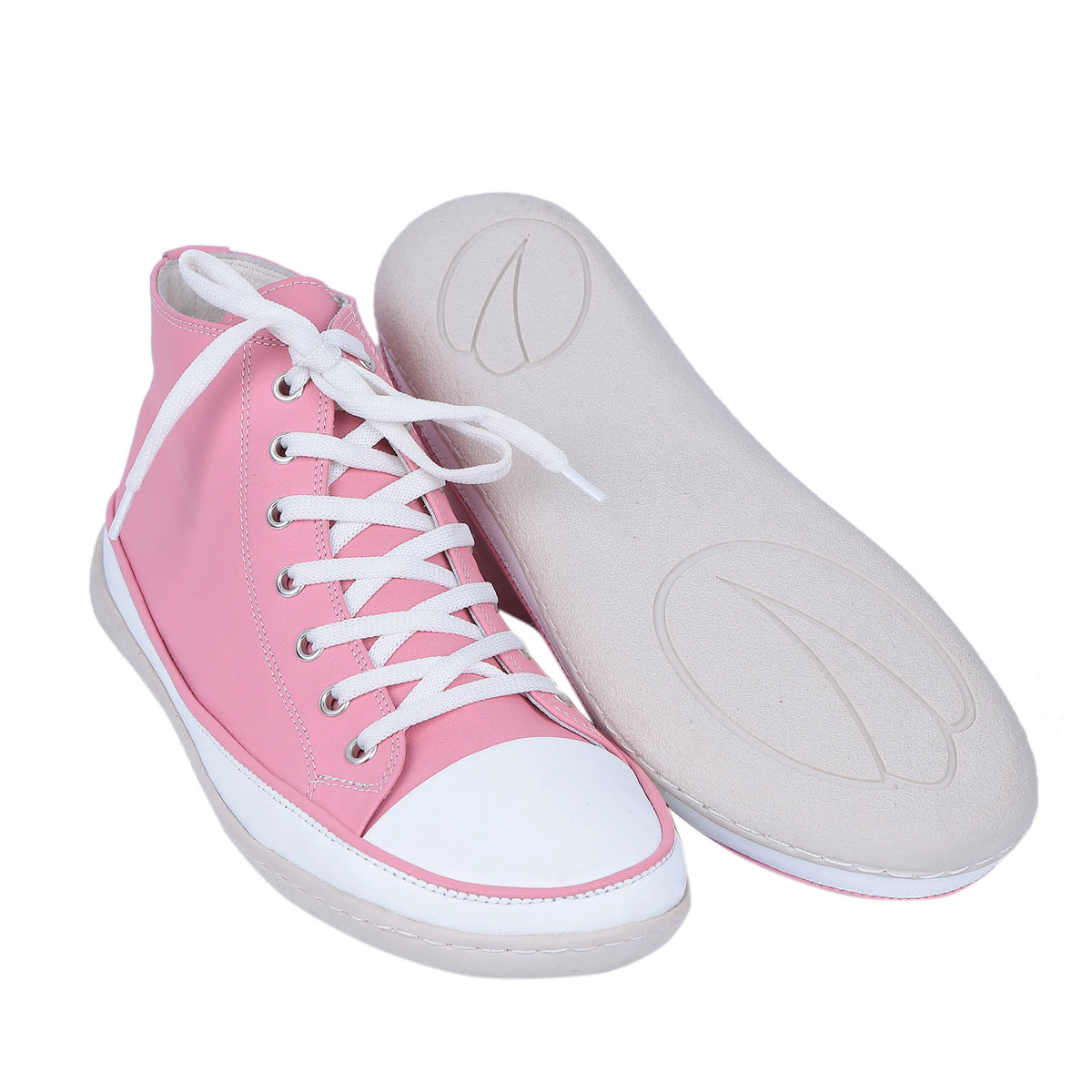Smooth Barefoot Long Boots Converse Shoes – 6mm Rubber Sole – Pink
