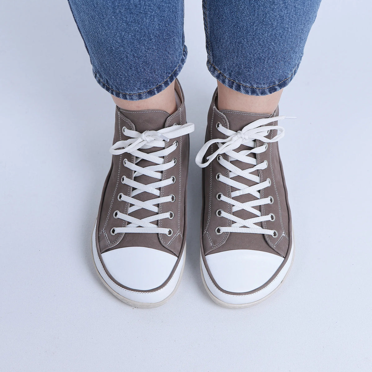 Nubuck Barefoot Long Boots Converse Shoes – 6mm Rubber Sole – Smoked