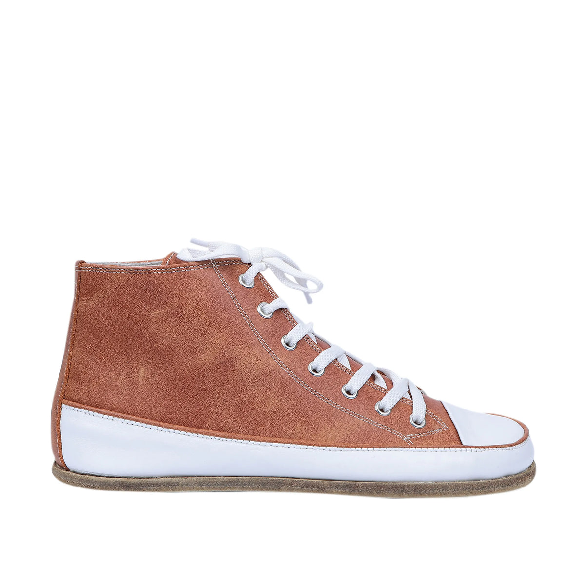 Crazy Barefoot Long Boots Converse Shoes – Classic Sole — Leather Sole – Honey Camel