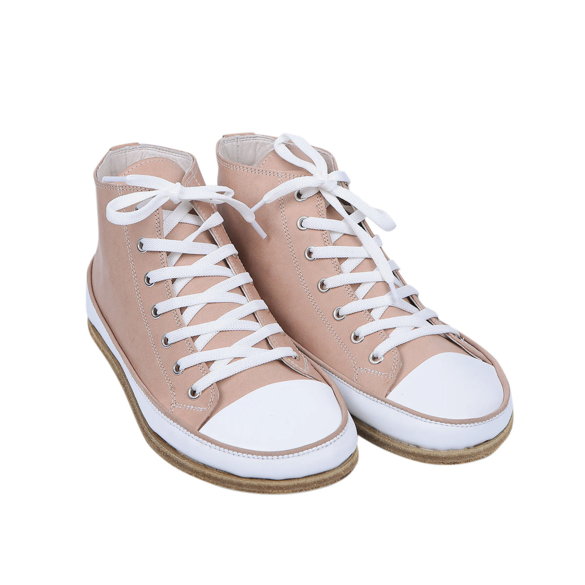 Crazy Barefoot Long Boots Converse Shoes – Classic Sole — Leather Sole – Undyed Crust