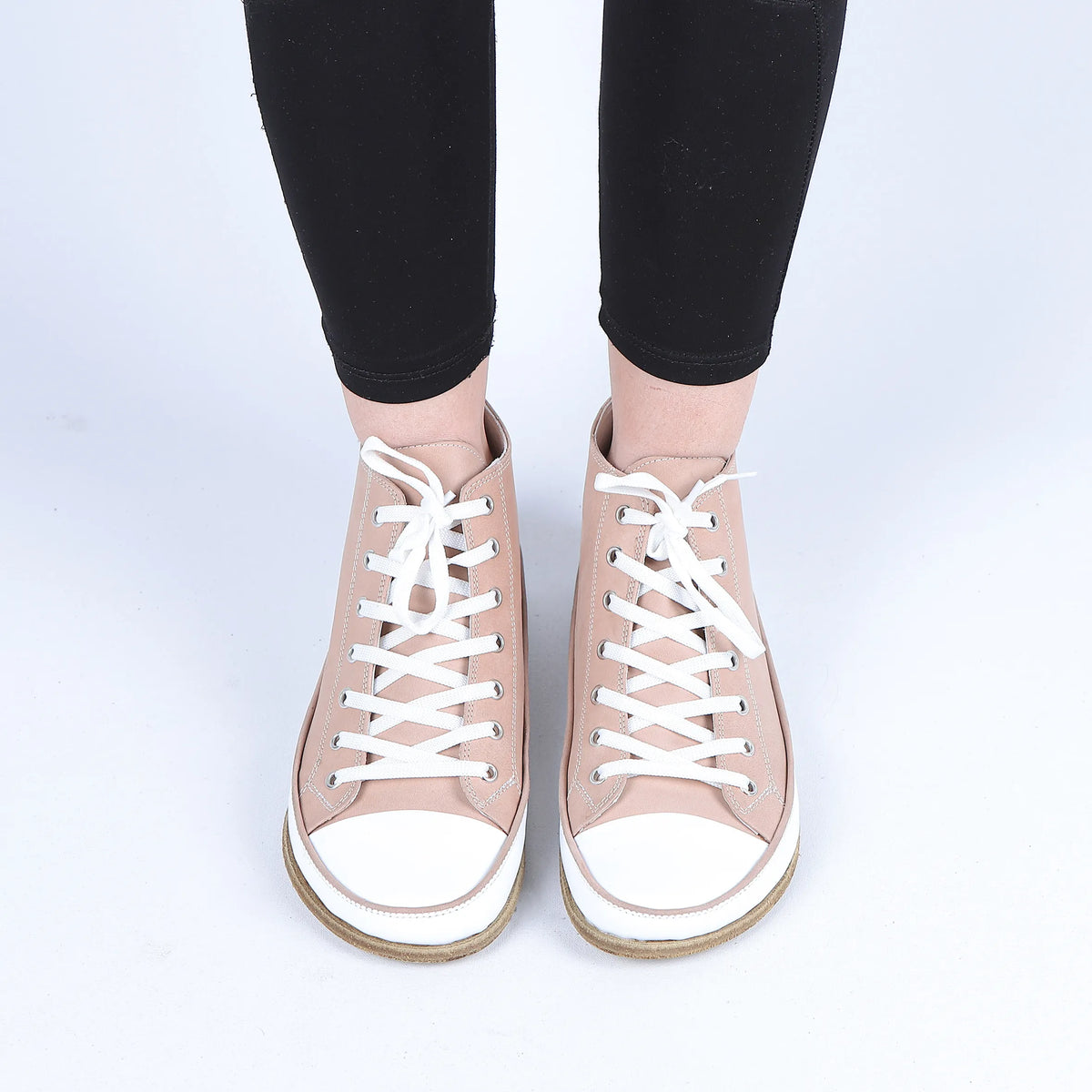 Crazy Barefoot Long Boots Converse Shoes – Classic Sole — Leather Sole – Undyed Crust