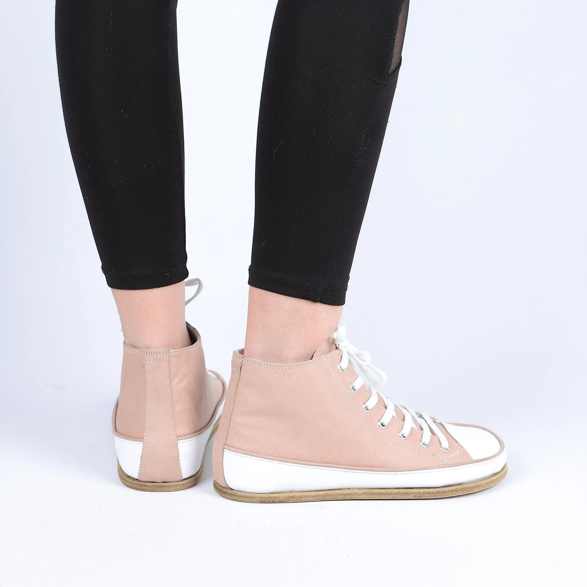 Crazy Barefoot Long Boots Converse Shoes – Classic Sole — Leather Sole – Undyed Crust