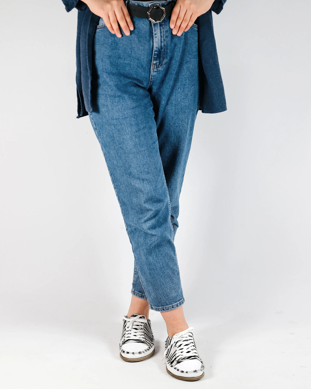 Hair Barefoot Converse Shoes – Classic Sole — Leather Sole – Zebra