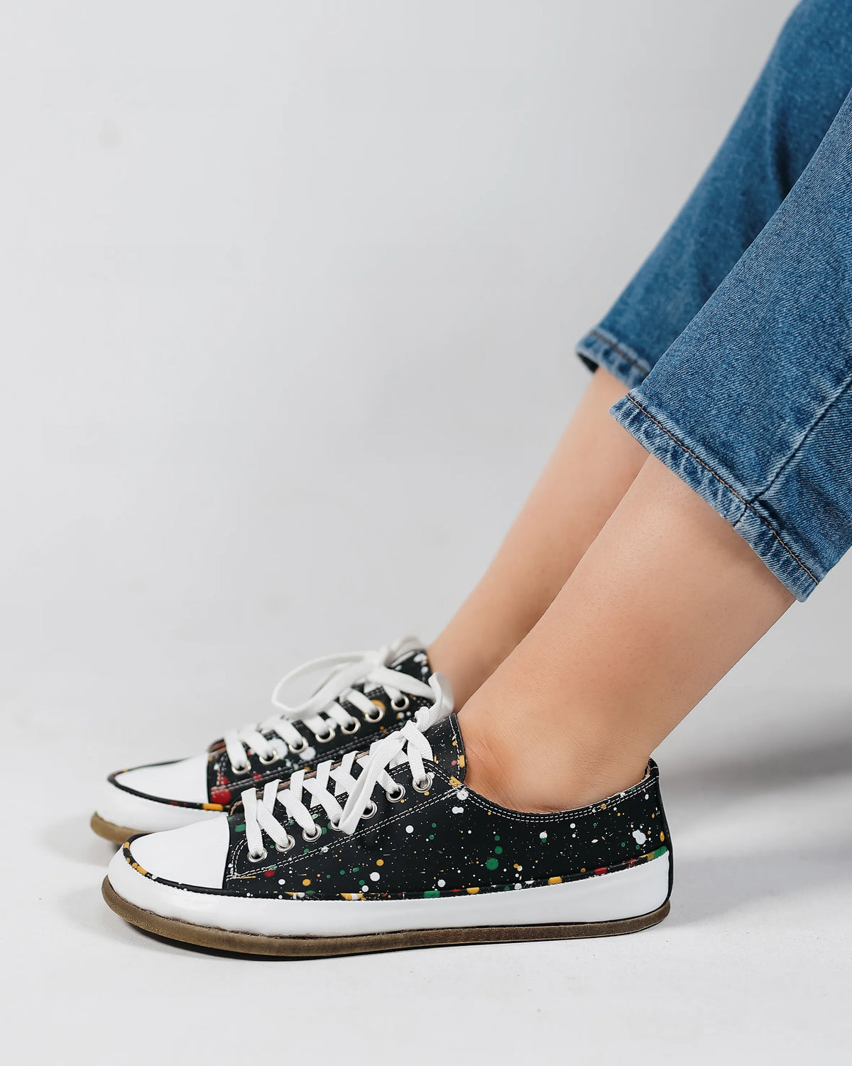 Splanter Barefoot Converse Shoes – Classic Sole — Leather Sole – Black