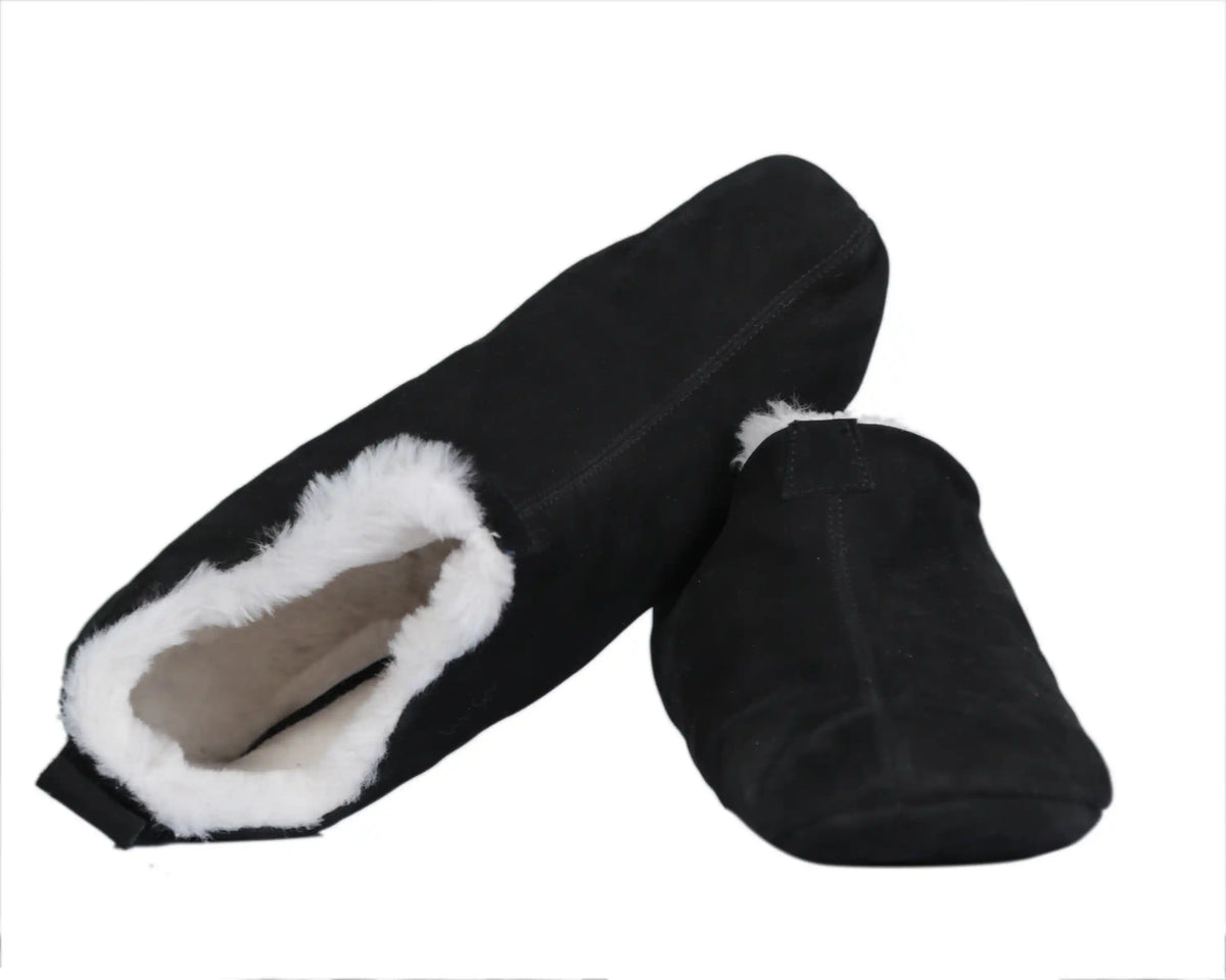 Nubuck Barefoot Home Slippers Sandals Shoes – Black
