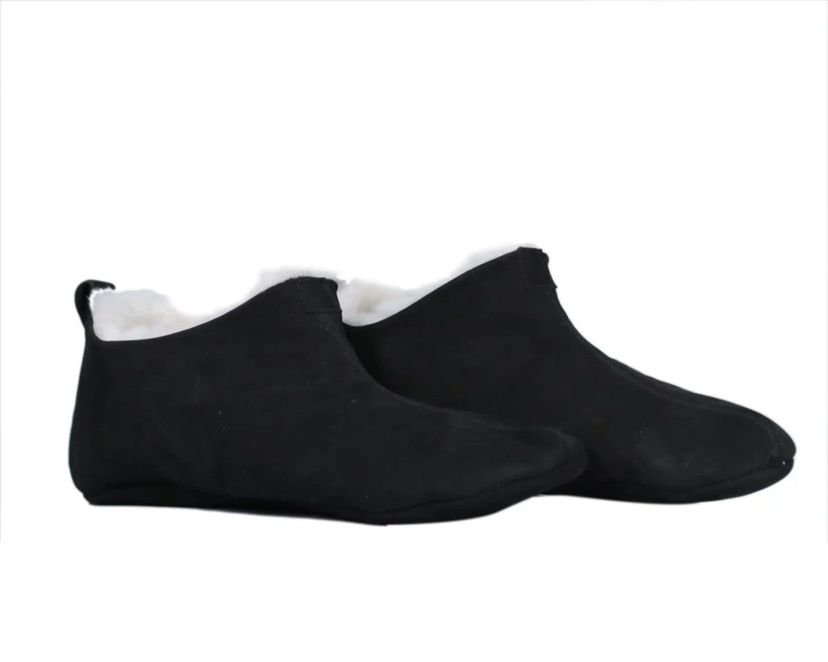 Nubuck Barefoot Home Slippers Sandals Shoes – Black