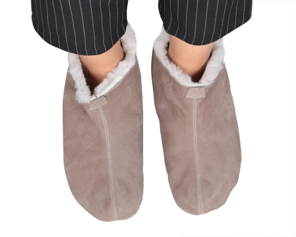 Nubuck Barefoot Home Slippers Sandals Shoes – Smoked