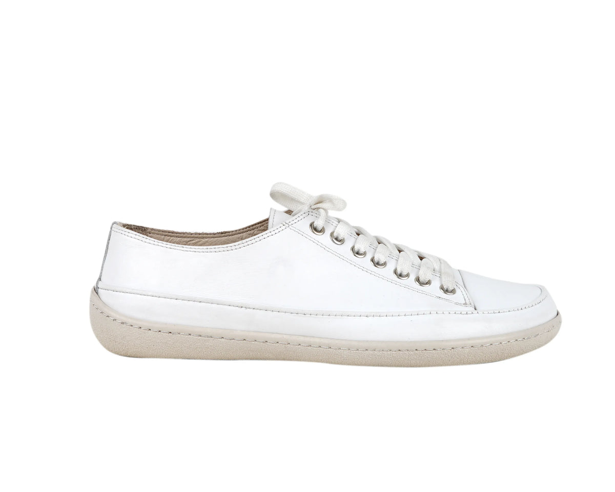Smooth Barefoot Converse Shoes – 6mm Rubber Sole – Full White
