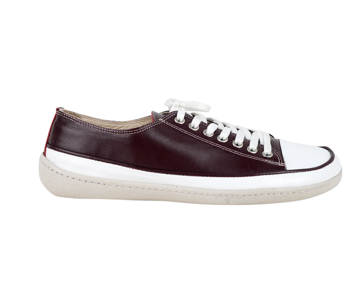 Smooth Barefoot Converse Shoes – 6mm Rubber Sole – Burgundy