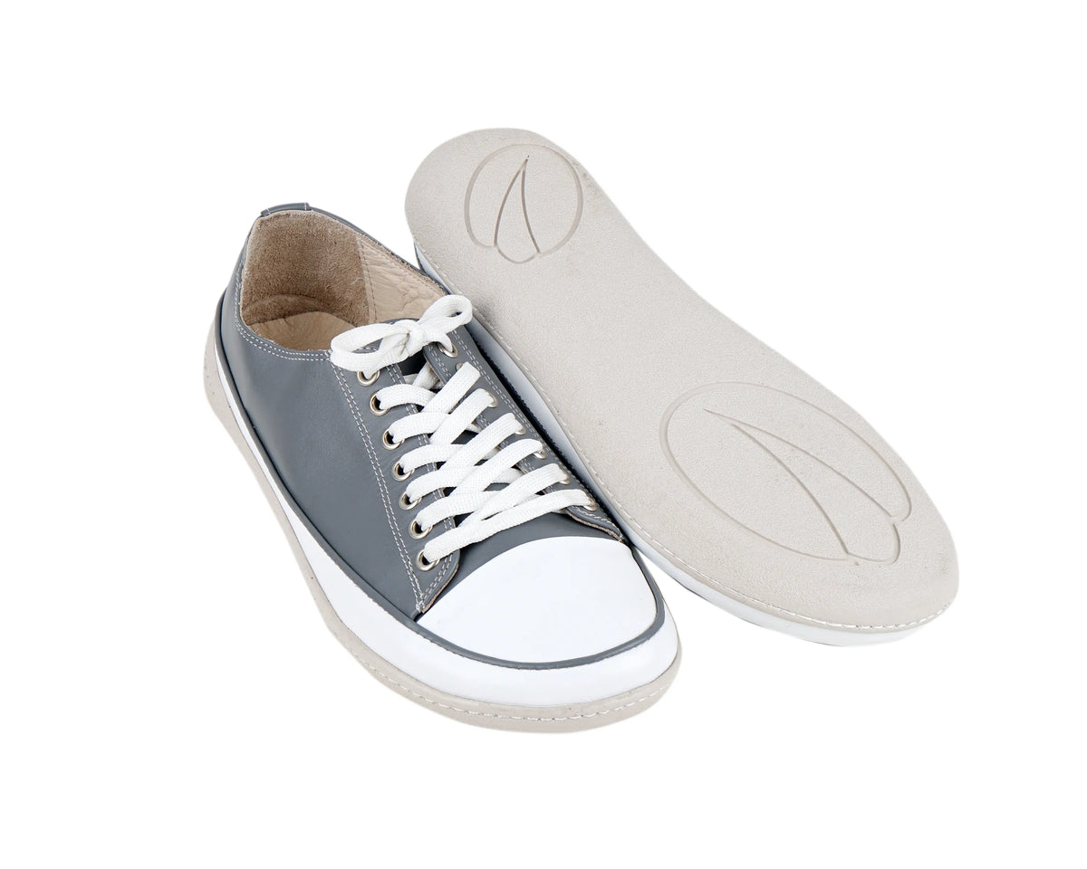 Smooth Barefoot Converse Shoes – 6mm Rubber Sole – Gray