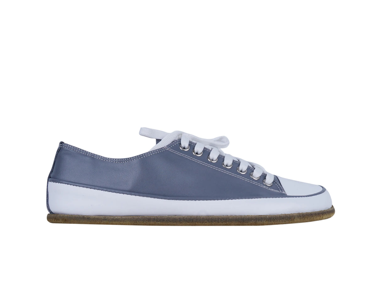 Smooth Barefoot Converse Shoes – Classic Sole — Leather Sole – Gray