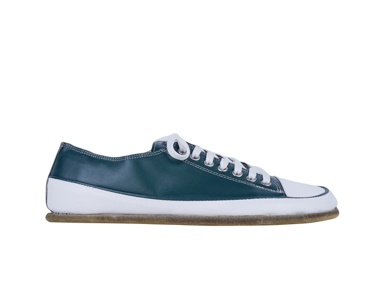 Smooth Barefoot Converse Shoes – Classic Sole — Leather Sole – Green