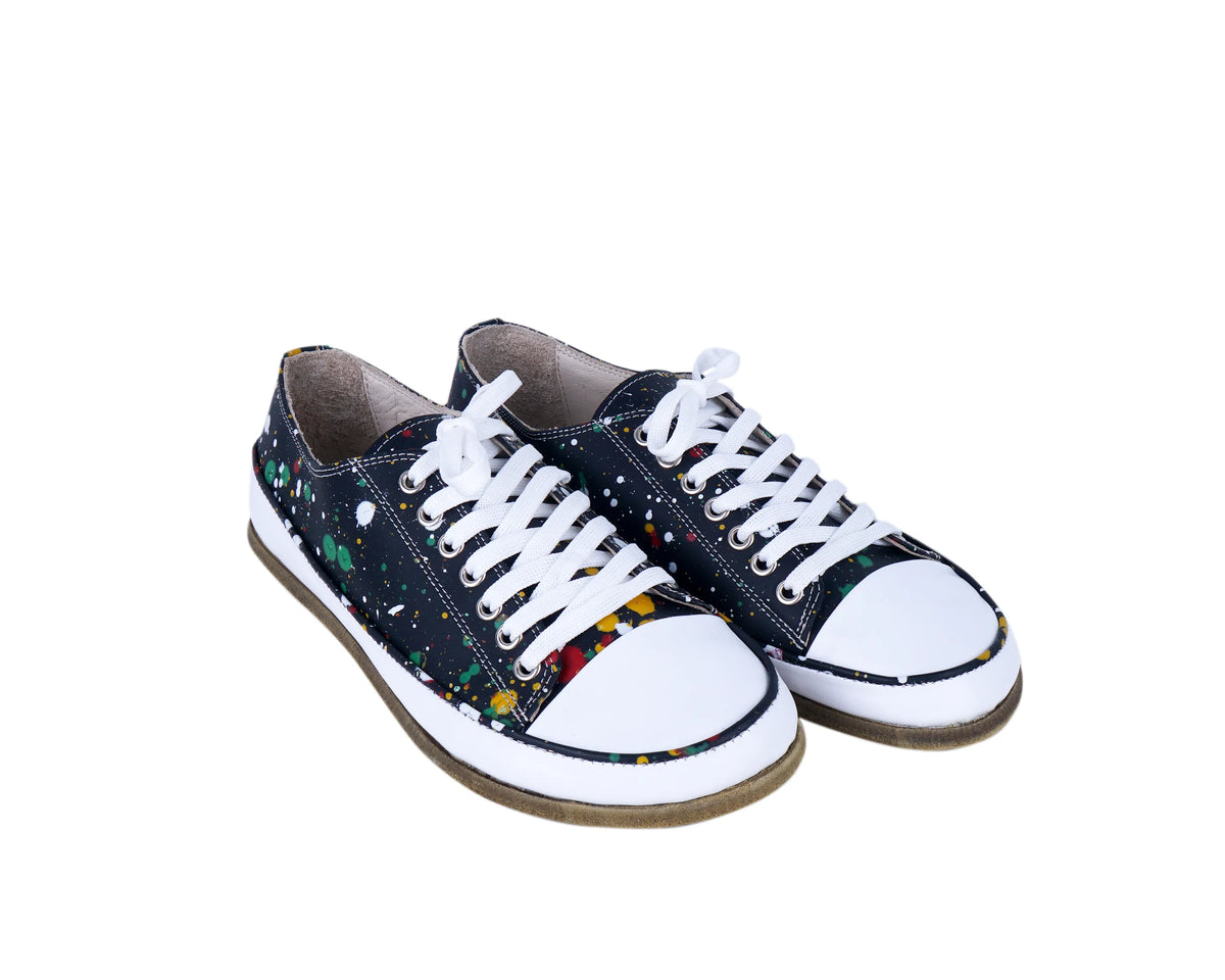 Splanter Barefoot Converse Shoes – Classic Sole — Leather Sole – Black