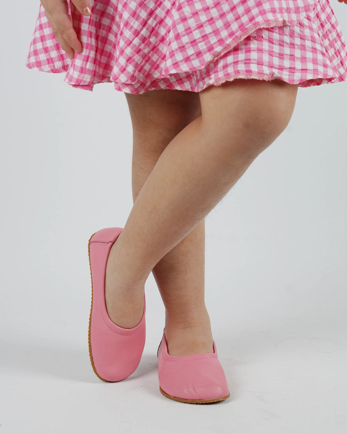 Smooth Barefoot Ballet Shoes – Rubber Sole – Pink