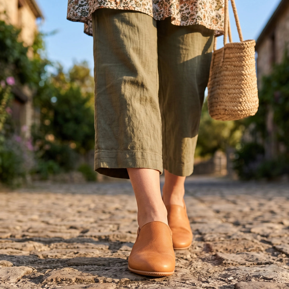 Crazy Barefoot Slip-On Shoes – Rubber Sole – Honey Camel