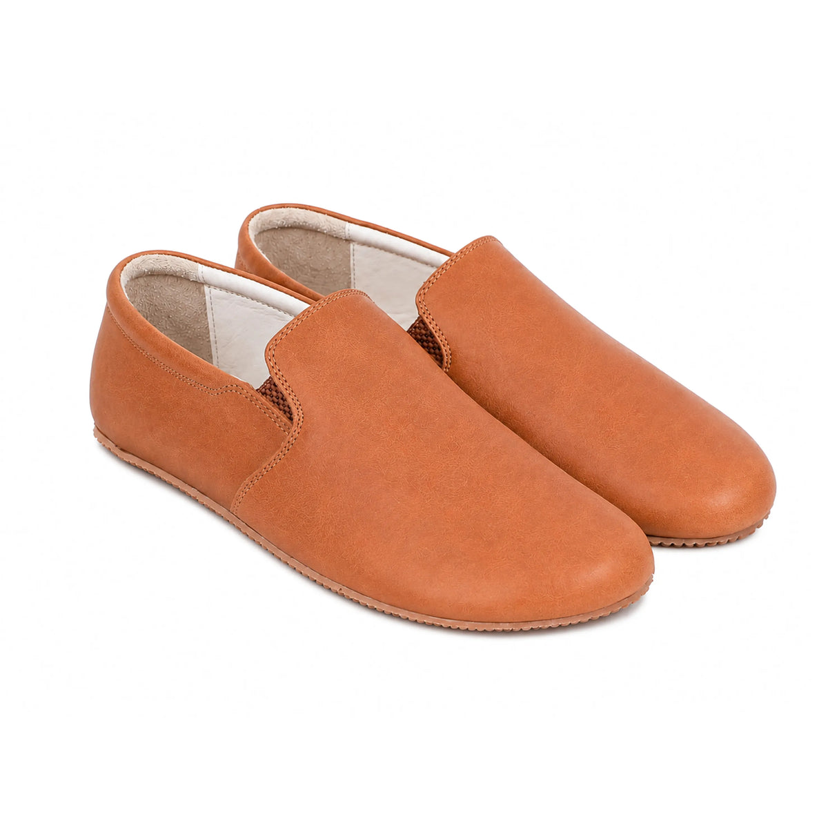 Crazy Barefoot Slip-On Shoes – Rubber Sole – Honey Camel