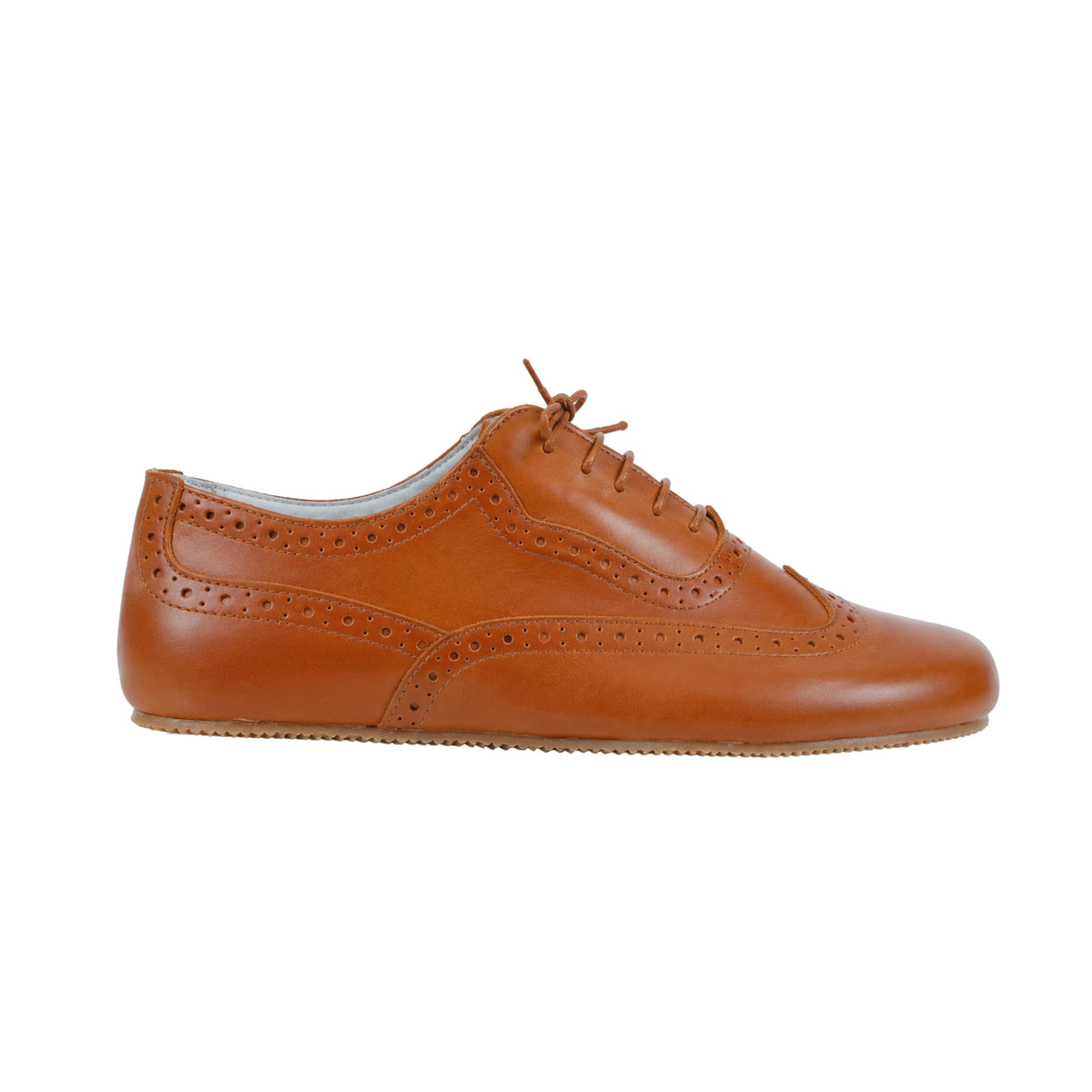 Smooth Barefoot Moccasin Shoes – Rubber Sole – Tan
