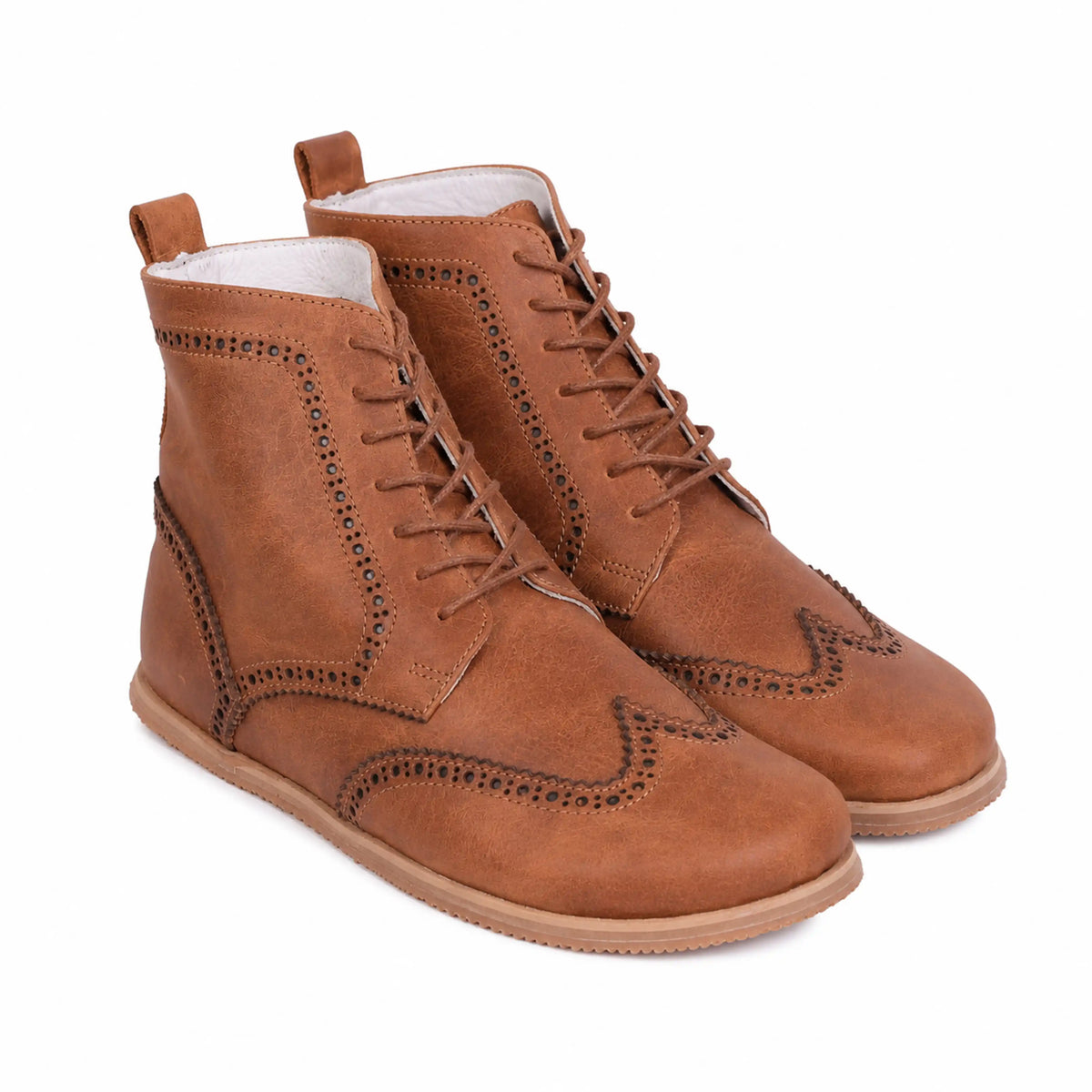 Crazy Barefoot Moccasin Boots Shoes – Eva Outsole – Honey Camel