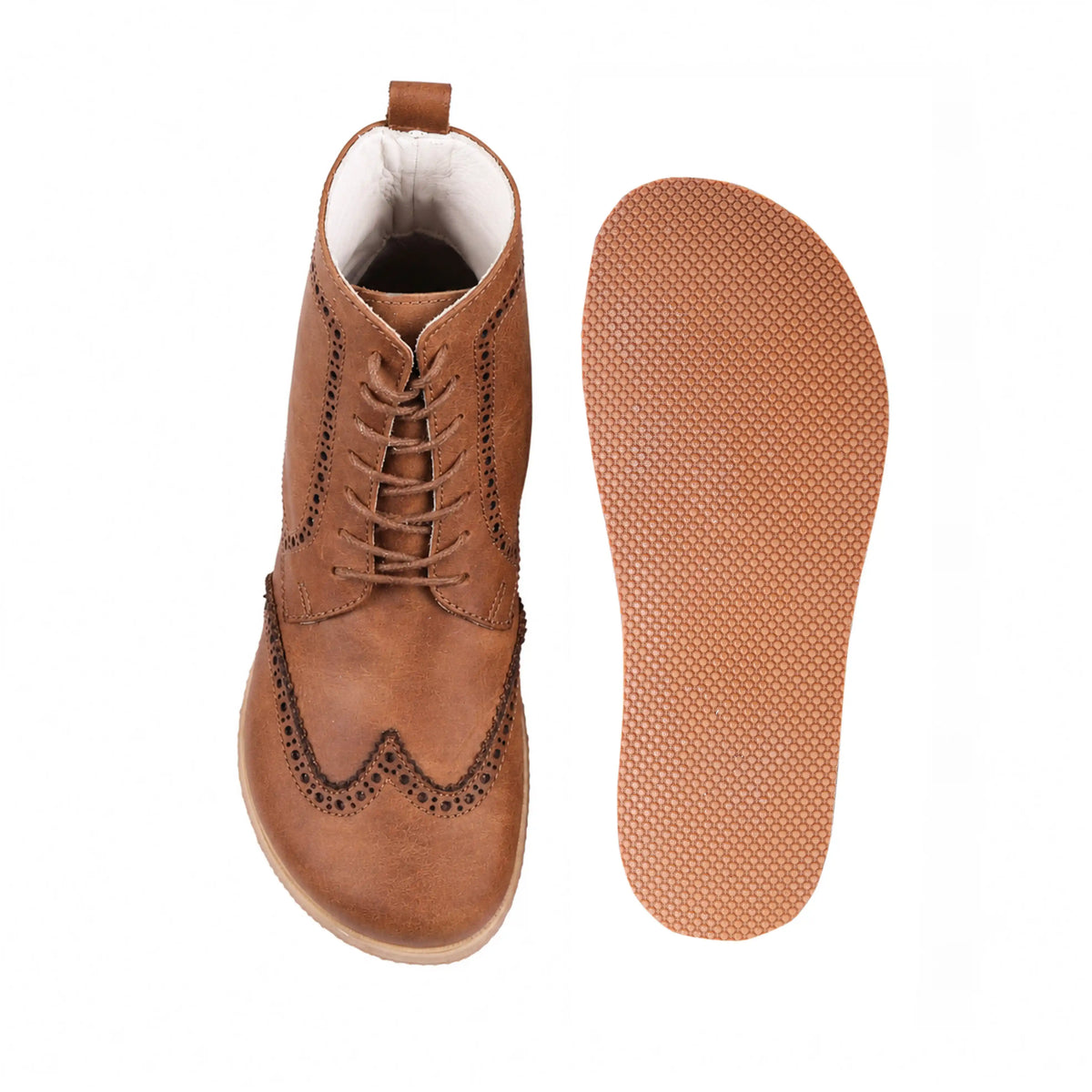 Crazy Barefoot Moccasin Boots Shoes – Eva Outsole – Honey Camel