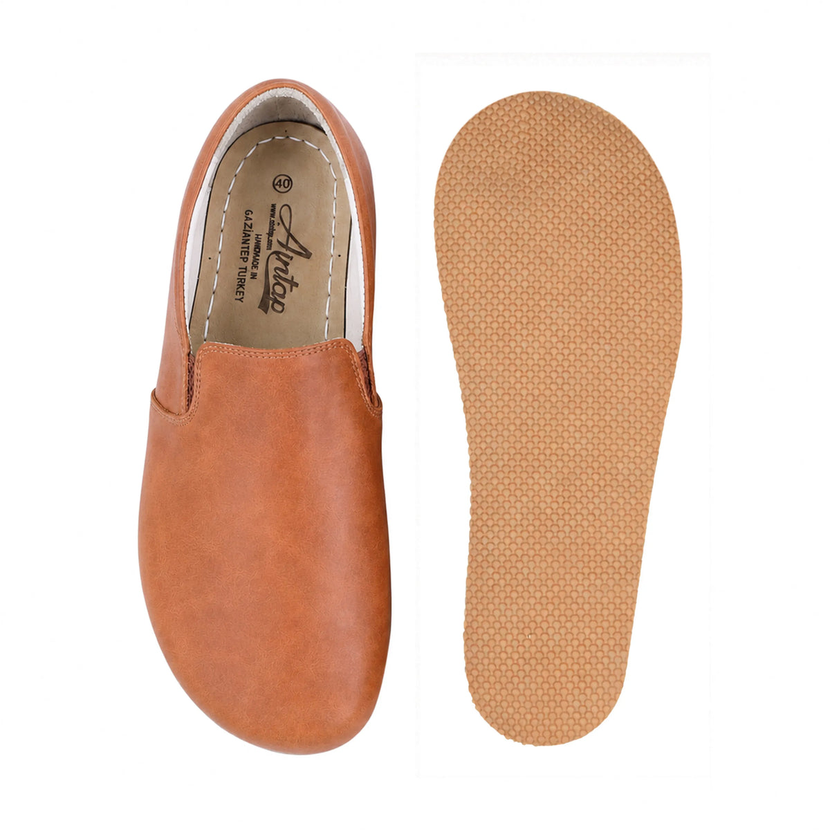 Crazy Barefoot Slip-On Shoes – Rubber Sole – Honey Camel
