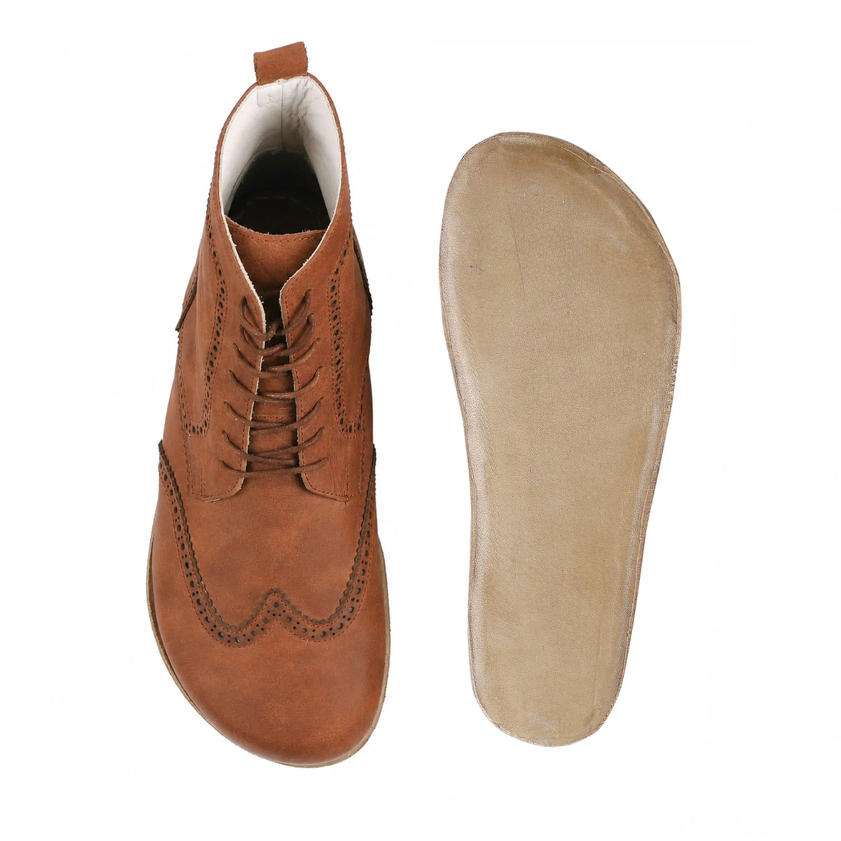 Crazy Barefoot Moccasin Boots Shoes – Classic Sole — Leather Sole – Honey Camel