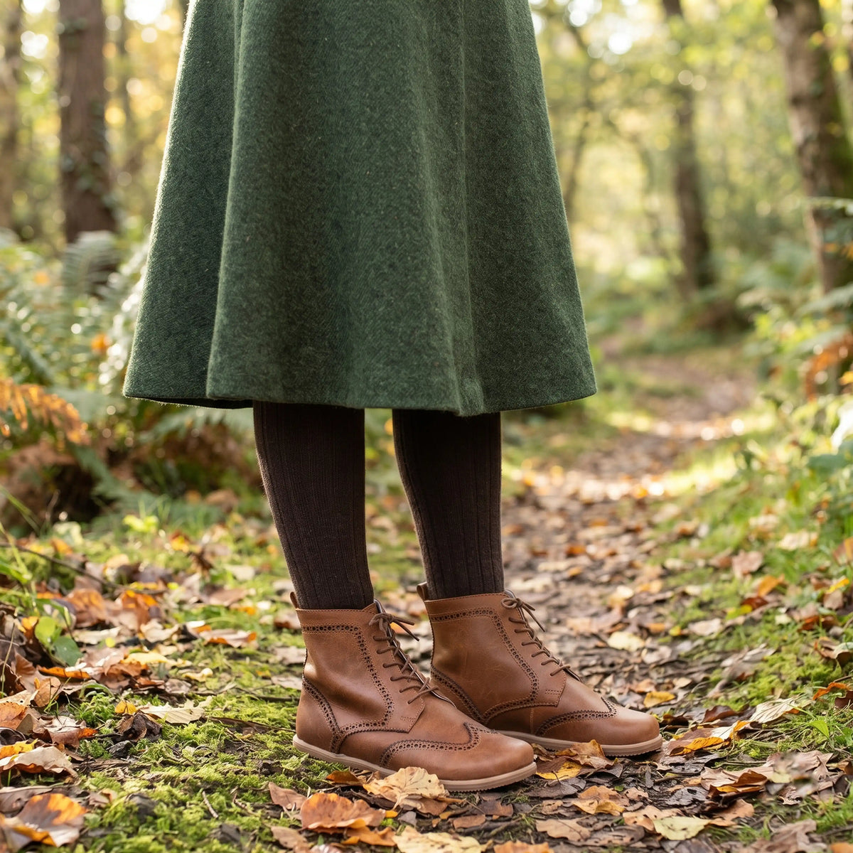 Crazy Barefoot Moccasin Boots Shoes – Eva Outsole – Honey Camel