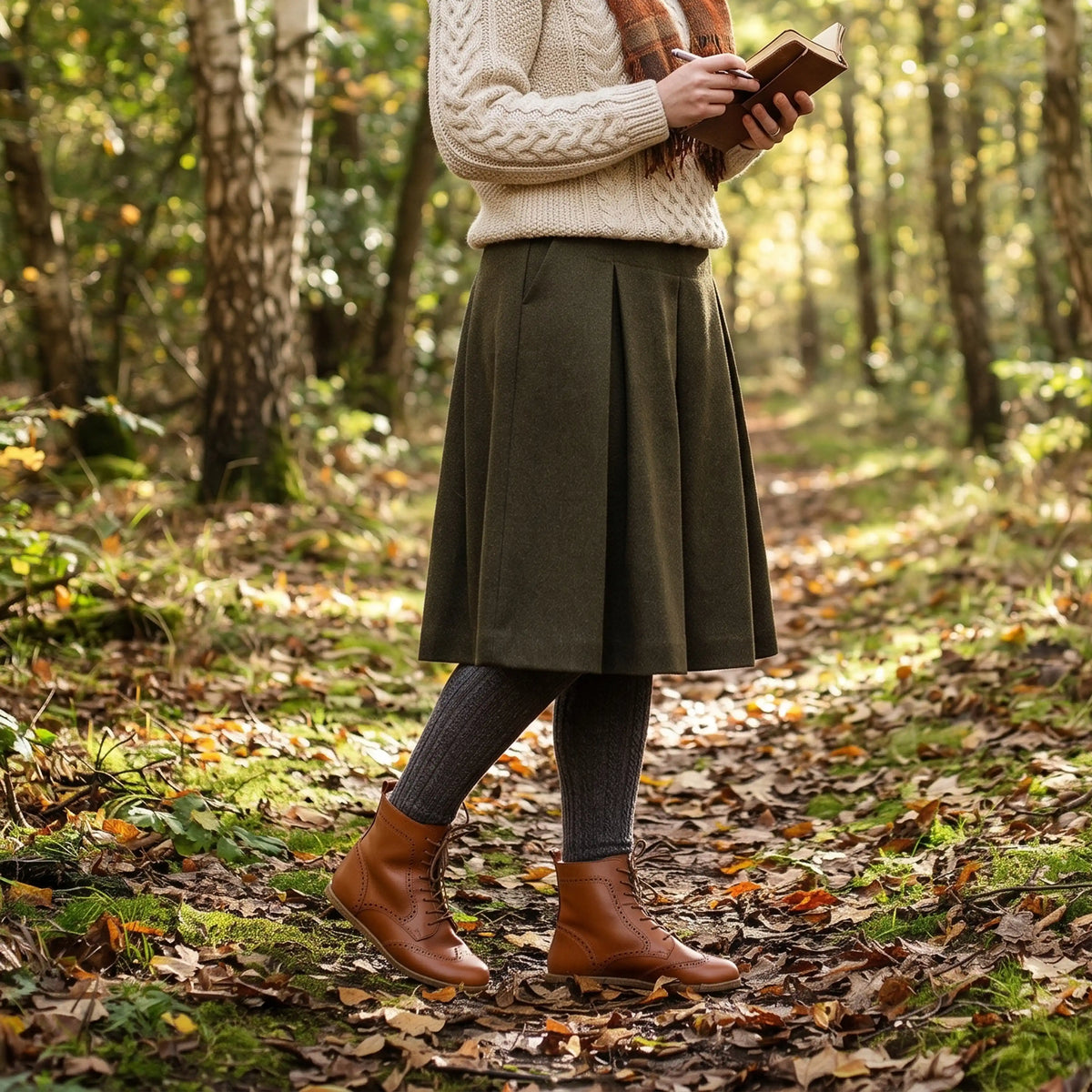 Smooth Barefoot Moccasin Boots Shoes – Classic Sole — Leather Sole – Tan