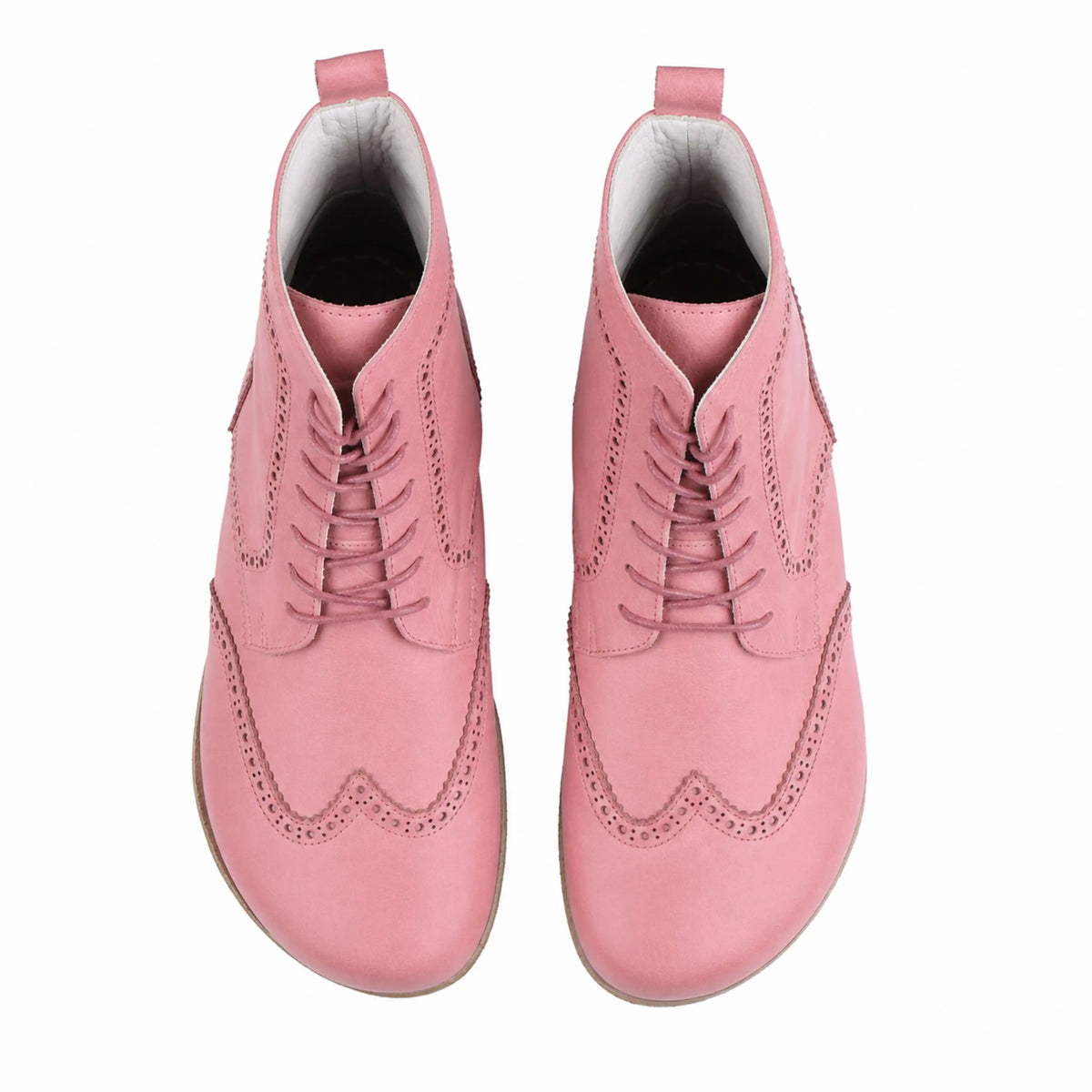 Smooth Barefoot Moccasin Boots Shoes – Classic Sole — Leather Sole – Pink