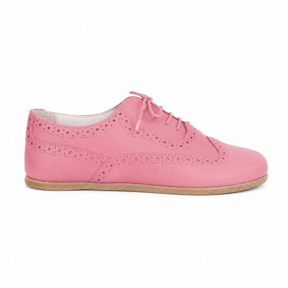 Smooth Barefoot Moccasin Shoes – Classic Sole — Leather Sole – Pink