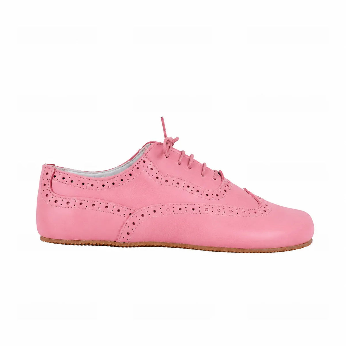 Smooth Barefoot Moccasin Shoes – Rubber Sole – Pink
