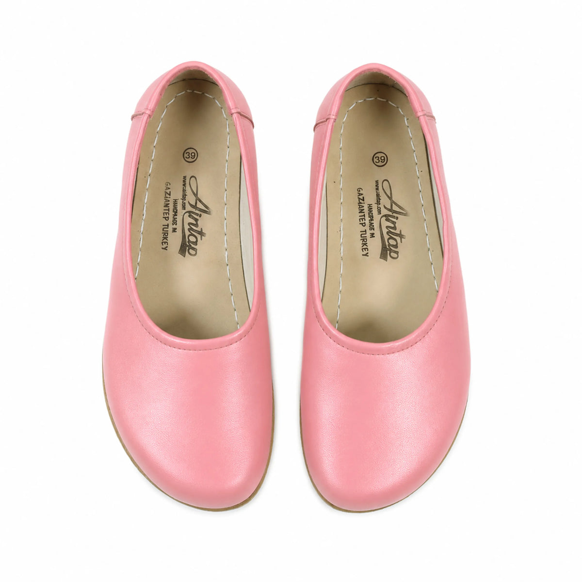 Smooth Barefoot Ballet Shoes – Classic Sole — Leather Sole – Pink