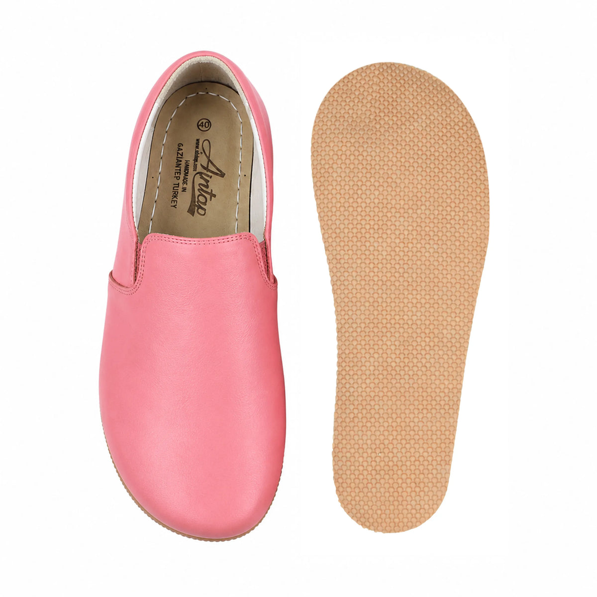 Smooth Barefoot Slip-On Shoes – Rubber Sole – Pink