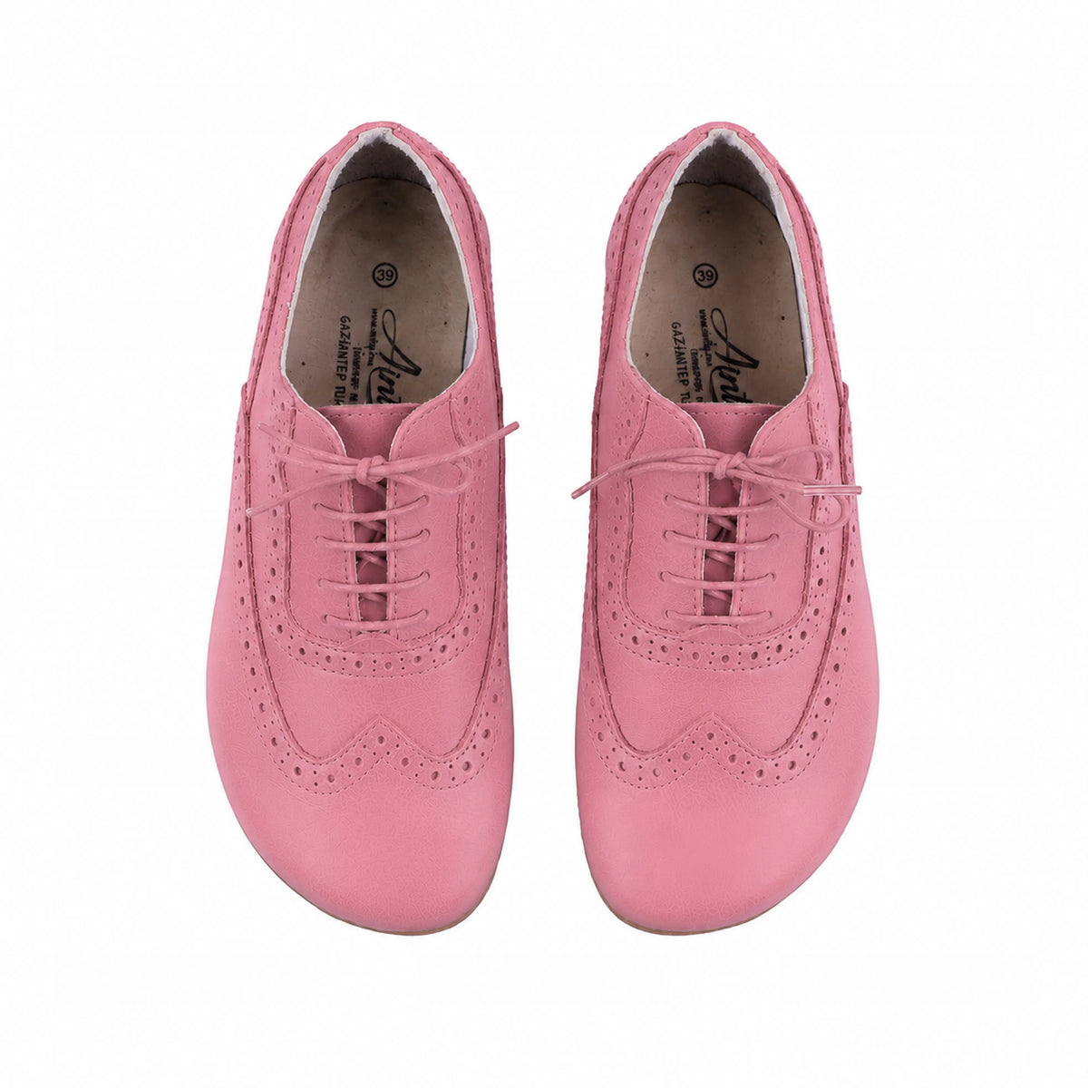 Smooth Barefoot Moccasin Shoes – Rubber Sole – Pink