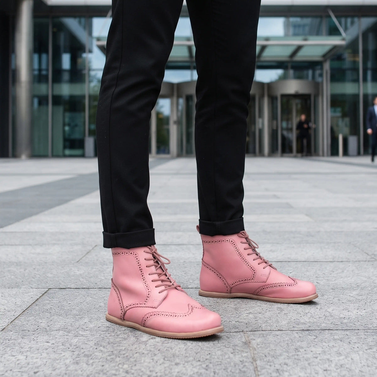 Smooth Barefoot Moccasin Boots Shoes – Eva Outsole – Pink