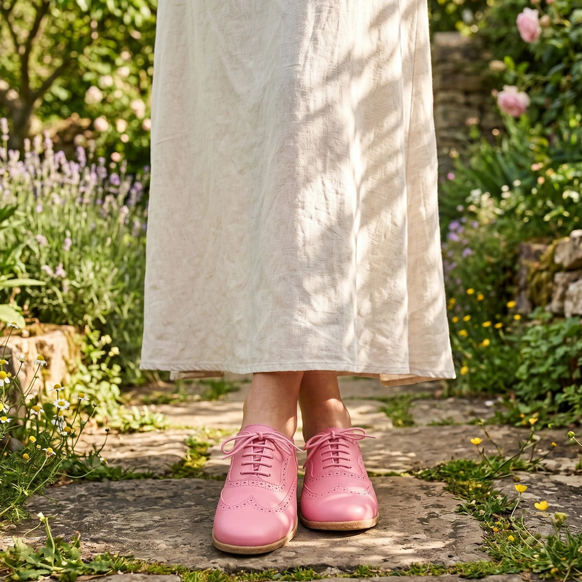 Smooth Barefoot Moccasin Shoes – Classic Sole — Leather Sole – Pink