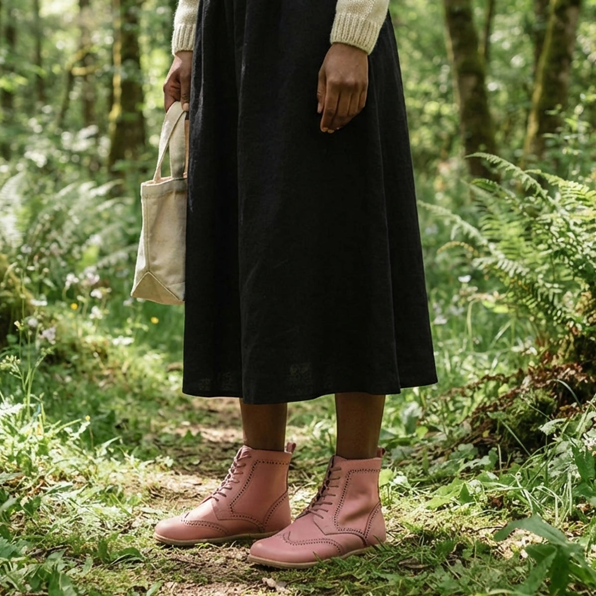 Smooth Barefoot Moccasin Boots Shoes – Eva Outsole – Pink